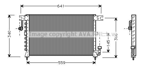 AVA QUALITY COOLING Конденсатор, кондиционер HY5038